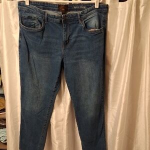 Copper & Oak  Blue Relaxed Straight Leg Jeans 38×32